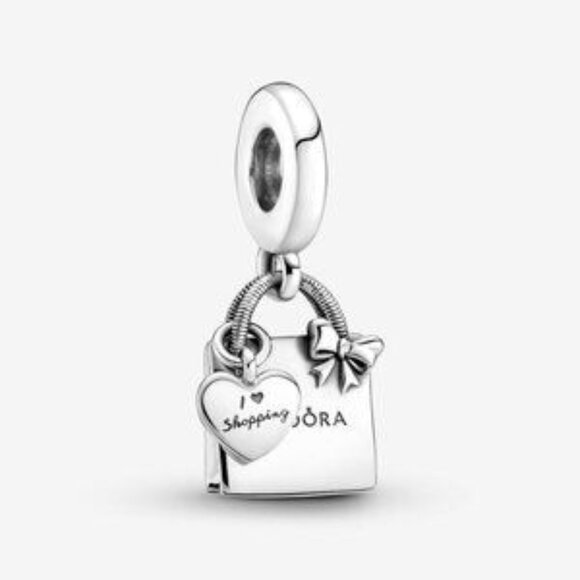 Pandora Shopping Bag Dangle Charm - Picture 1 of 4